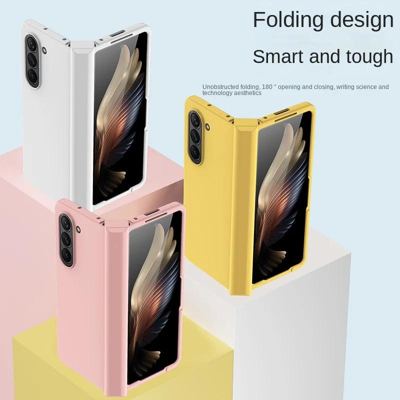 Shockproof Hard Shell Hinge Protection Phone Case for Samsung Z Fold 6 5 4 3 Fold6 Fold5 Fold4 Holder Full Protective Back Cover