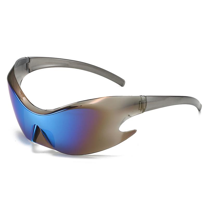 2023 Stylish Reflective Cycling Sunglasses - Colorful, European & American Design, Hip-Hop Inspired, Bold Sports Eyewear