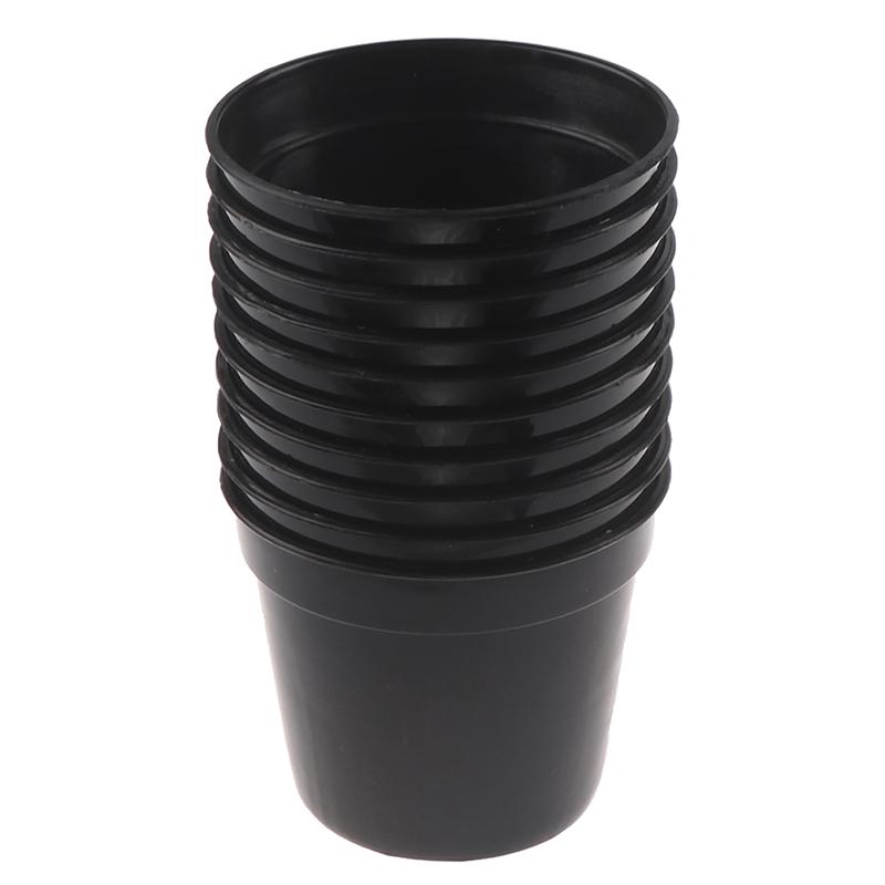 Plántulas circulares pequeñas de plástico para cría de plántulas, plántulas de cambio y macetas para plantar macetas suculentas