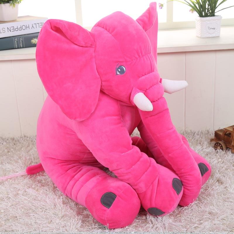 Cartoon Big Size Plush Elephant Toy Kids Sleeping Back Cushion Stuffed Pillow Animal Doll Baby Doll Birthday Gift for Children