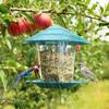 New Waterproof Gazebo Hanging Wild Bird Feeder Outdoor Container With Hang Rope Feeding House Type Bird Feeder Aves Decor