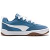 New PUMA Park Lifestyle Anti Slip Wear Resistant Low Top Skateboard Shoes Unisex White Blue 397495-03