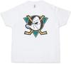 DUCKS HOCKEY Kinder Jungen kinder jungen T-Shirt Symbol Zeichen Team Das Mächtige Logo Maske Schläger