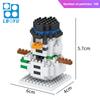 Natale Babbo Natale Giocattoli Blocchi da Costruzione Poupée de Neve Mini Blocchi da Costruzione Giocattoli per Bambini Regalo di Natale Modello Mini Micro Blocchi