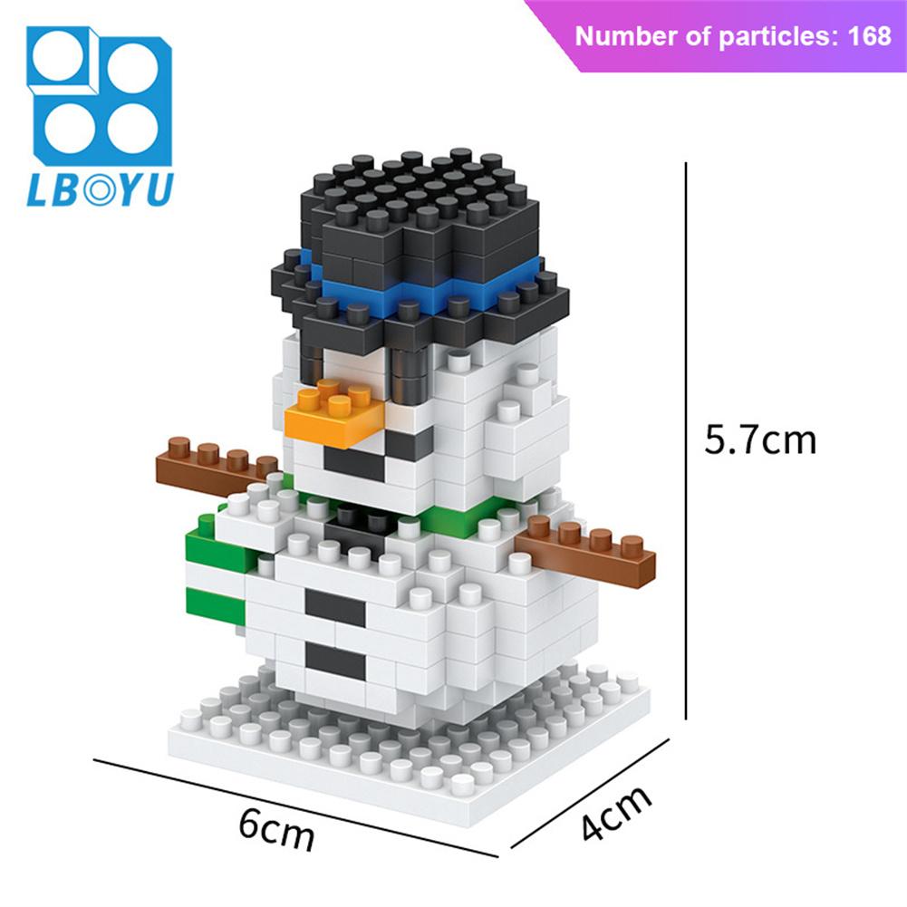 Natale Babbo Natale Giocattoli Blocchi da Costruzione Poupée de Neve Mini Blocchi da Costruzione Giocattoli per Bambini Regalo di Natale Modello Mini Micro Blocchi