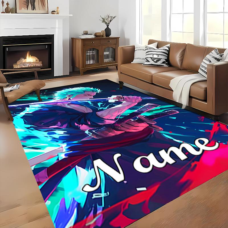 Custom personalization Zoro the Pirate King Area Rug - Perfect For Kitchen, Bathroom,Laundry Room Decor Large Size Available,Gift All Seasons