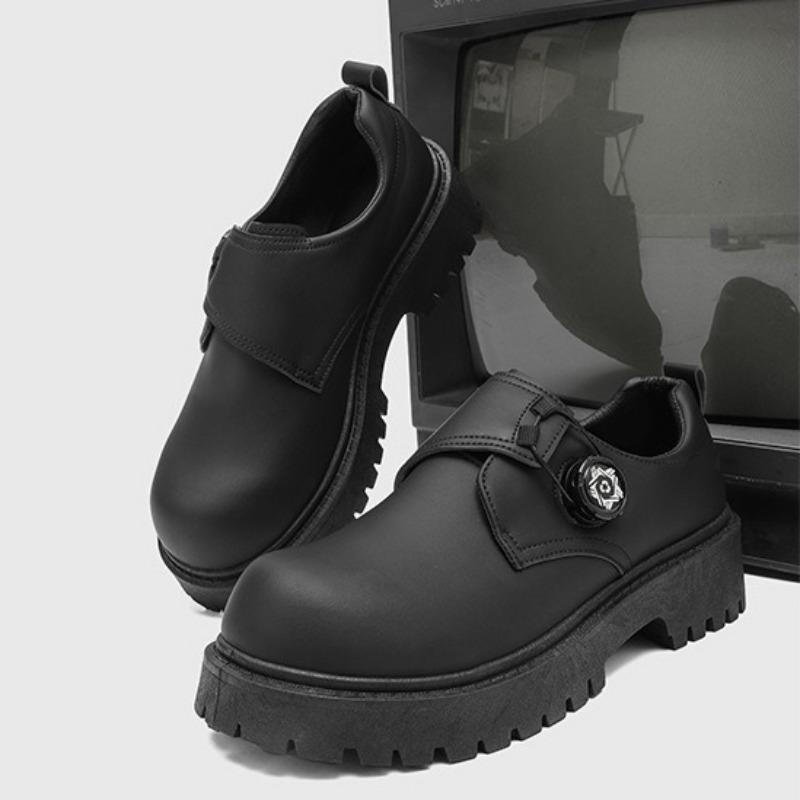 Fashion Shoes for Men High Quality Casual Sneaker Men Leather Original British Thick Sole Shoes Trend Comfort Derby Shoes Zapatos Hombre