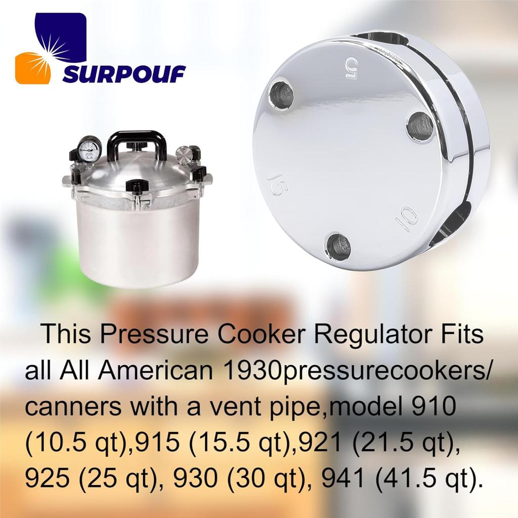 Pressure Cooker Regulator Weight 1930- Fits For Mirro Pressure Cookers/Canners And10.5qt 15.5qt 21.5qt 25qt 30qt 41.5qt Related Models All n Pressure
