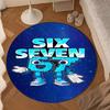 Space Adventure With Six Seven 67 Round mat Home Decor, Chair rug For livingroom,Bedroom, doormat home decor Birthday Gift Christmas Gifts