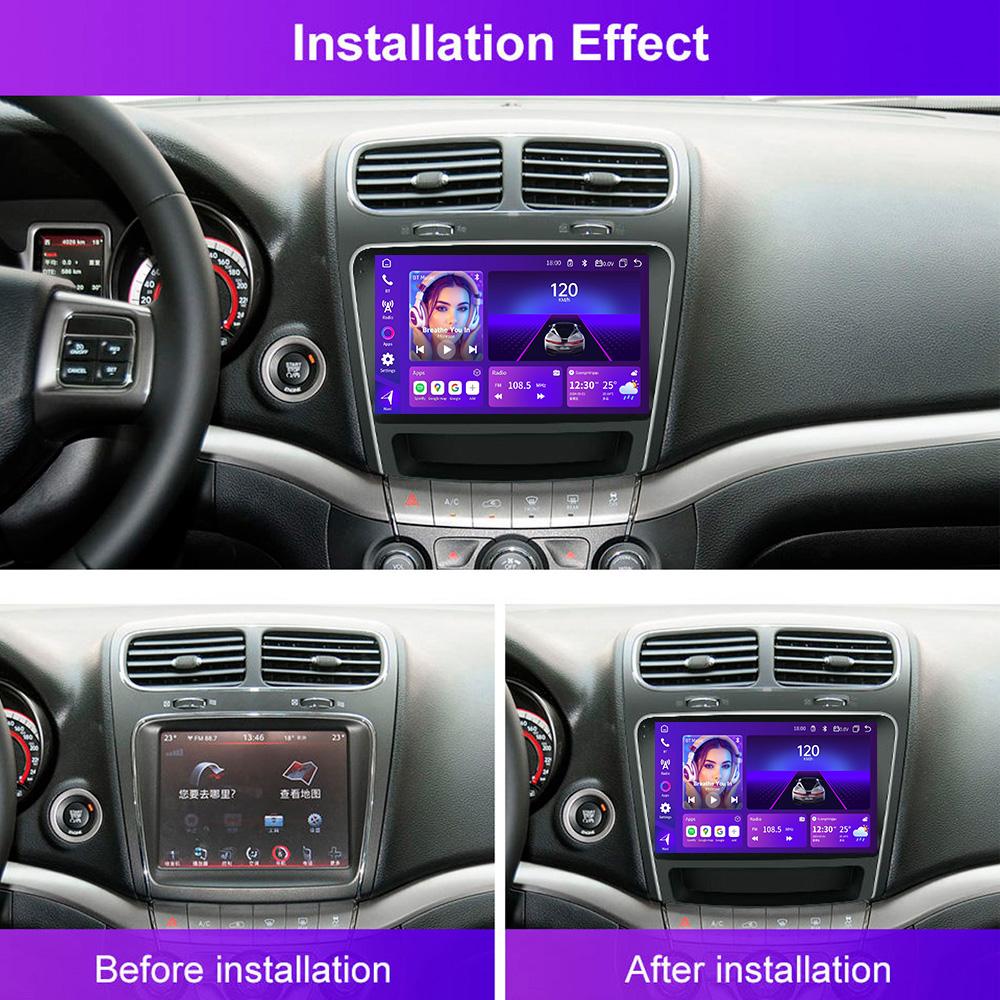 For FIAT Freemont 2011-2016, DODGE Journey 2011+ Navigation GPS Android Car Radio  Multimedia Player Stereo wifi+4G Carplay auto video