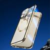 Magnetic Dual Glass MagSafe Case for iPhone 15, Gold