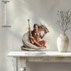 2D Flat, India Mythical Goddess White Dragon Acrylic Desktop Decoratio, with Base, Suitable for Wall Decoration, Porch, Room, Villa, Accents Home, Hal