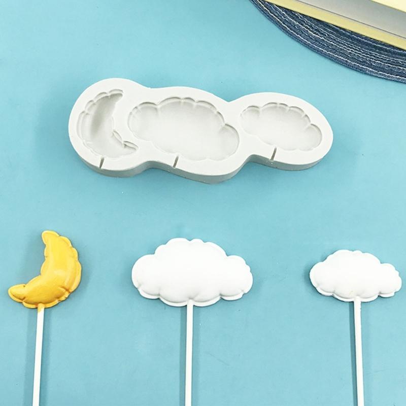 Silicones Baking Molds Set With Laces Star Heart Cloud Shapess For Cake Chocolate Jellys Making Heat Resistant