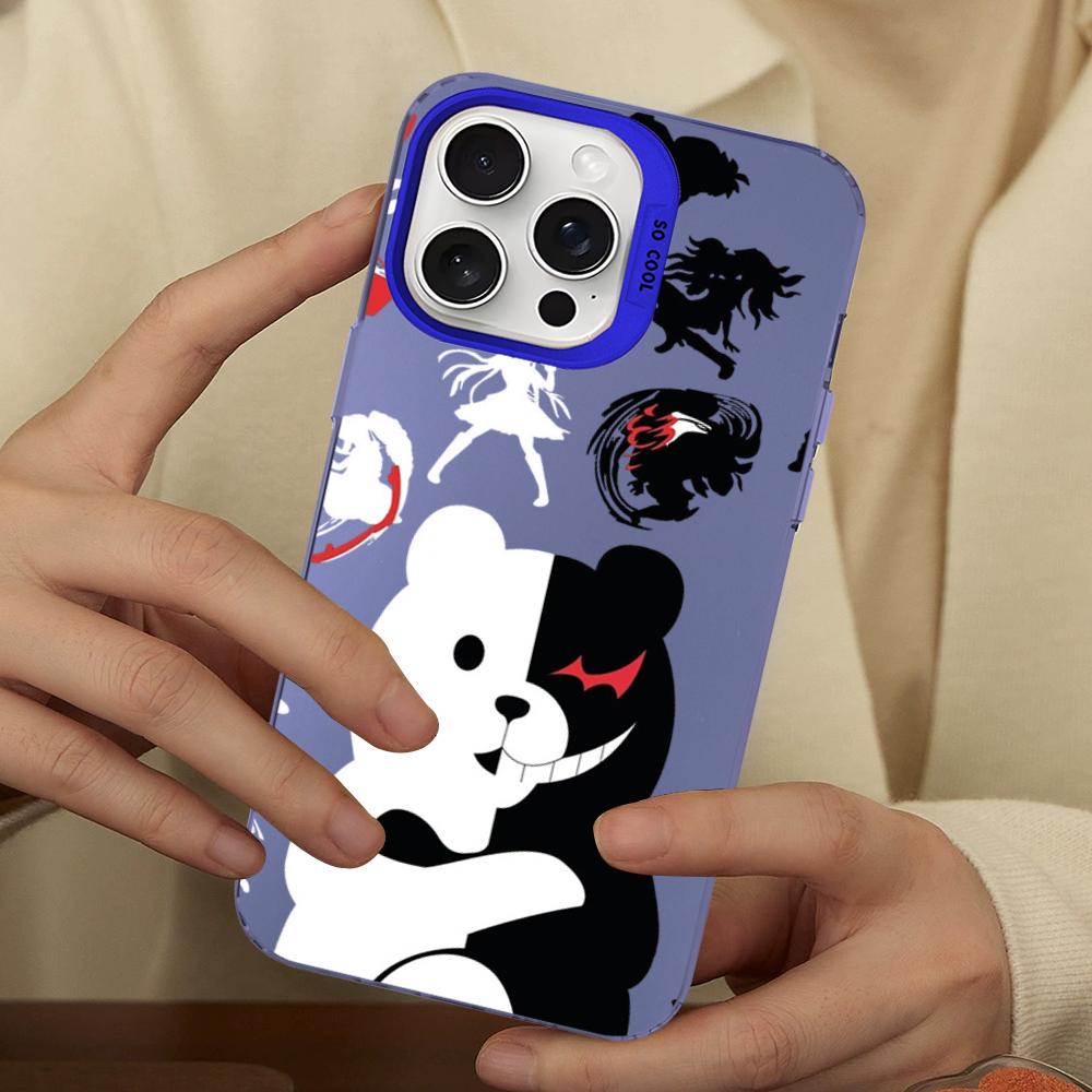 Danganronpa Junko Enoshima Monokuma Phone Case For IPhone 16 15 14 13 12 11 Pro Max X XR XSMAX Plus Matte Shockproof Back Cover