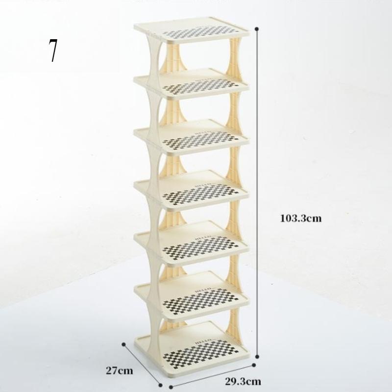 Simple shoe rack, multi-layer crevice at the entrance of the home, office dormitory, space-saving layered entrance storage rack
