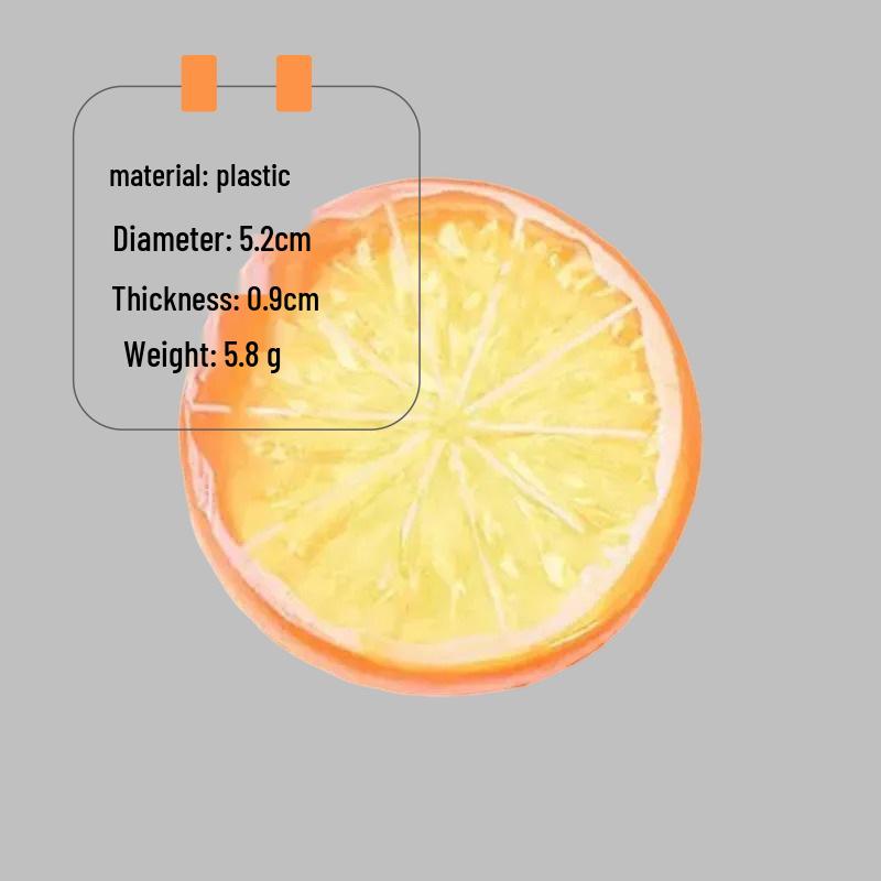 Lemon Slice Simulation Fake Fruit Model for Photography and Home Decoration