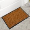 Geometric Anti-Slip Mud Wiping Door Mat - Wear-Resistant Rubber, Polypropylene