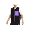Nike Reversible Fleece Vest With Logo Print And Pocket Detail Men Vest Purple DQ4879-010