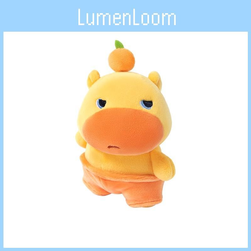 Capybara Cute Orange Unhappy Expression Plush Doll Pendant For Bag Decoration