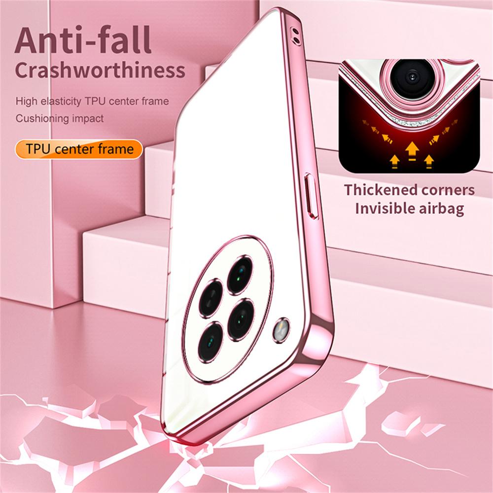 For Oppo Find X8s 5G Case Electroplating Frame Soft TPU Phone Cover