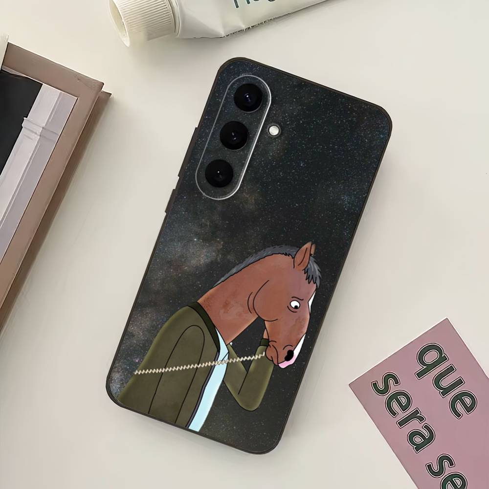Cartoon B-BoJack Horsemans Phone Case For Samsung Galaxy A73,21,22,32,71,53,52,51,80,5G Soft Black Cover
