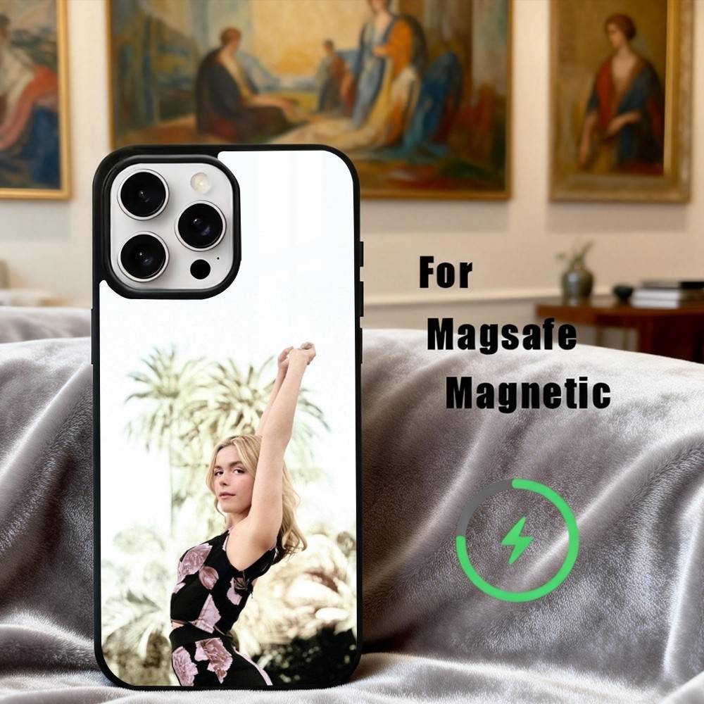 Stylish K-Kiernan S-Shipka Actress Phone Case For iPhone17,16,15,14,13,12,11 Plus,Pro Max Magnetic For Magsafe Wireless Charging