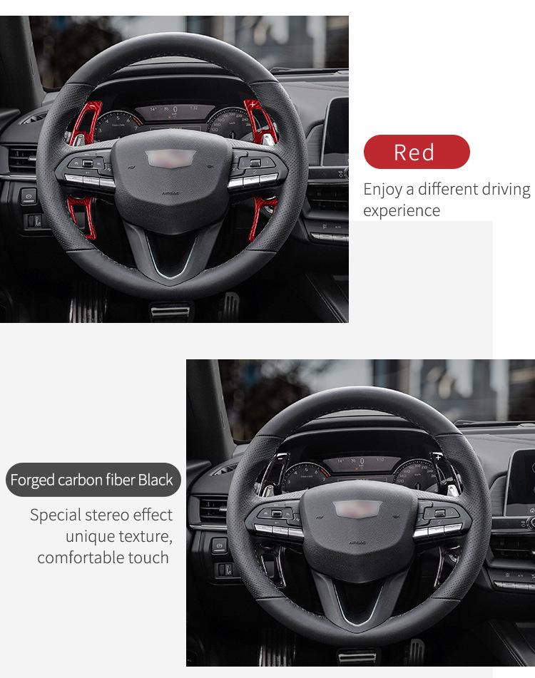 High-Spec True Carbon Fiber Paddles for Cadillac CT5 Platinum & CT4 Premium Editions