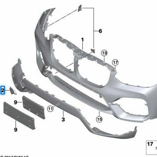 

Крышка буксировочного крюка переднего бампера для BMW X3 G08 2018-2020 Contact for detailed information