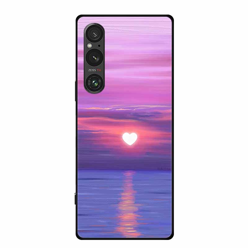 Etui na Sony Xperia 1 VI, luksusowe, miękkie silikonowe etui z TPU na tył telefonu Sony Xperia 1 VI 5G, urocze, odporne na wstrząsy, z motywem kwiatów i kreskówek