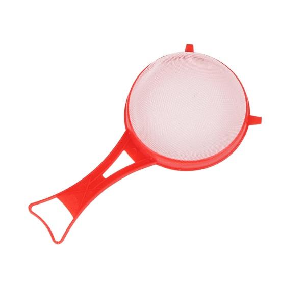 4Pcs Flour Colander Long Handle Safe Plastic Multi-function Food Flour Tea Strainer for Kitchen