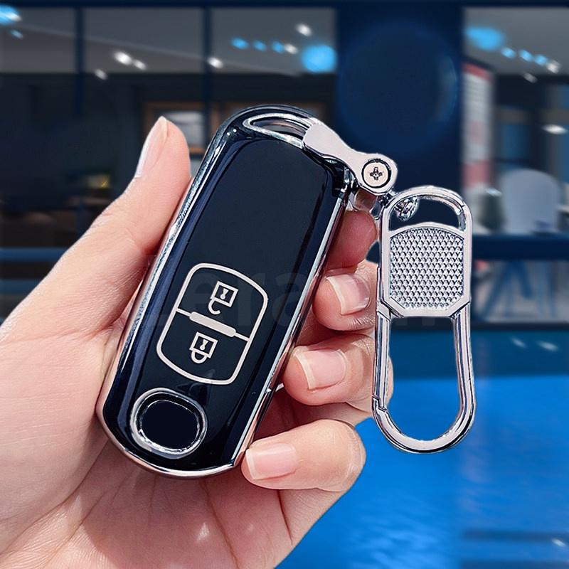 2 Buttons Car Key Case Cover Shell Remote Keyless Fob Case For Mazda Cx3 Cx7 Cx9 Mx5 3 6 Atenza Axela Demio Cx5 Accessories