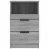 VidaXL Table de chevet Sonoma gris Bois d'ingénierie 817041