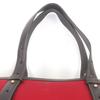 Very Good GHURKA Tote Bag Logo Embossed Large Size Red Canvas Mens Used