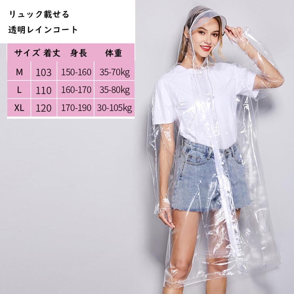 AISHITE Transparent Rain Poncho for Men and Compatible with Cycling and Long Windproof and Perfect for Commuting to School or Heavy and Rainy Season