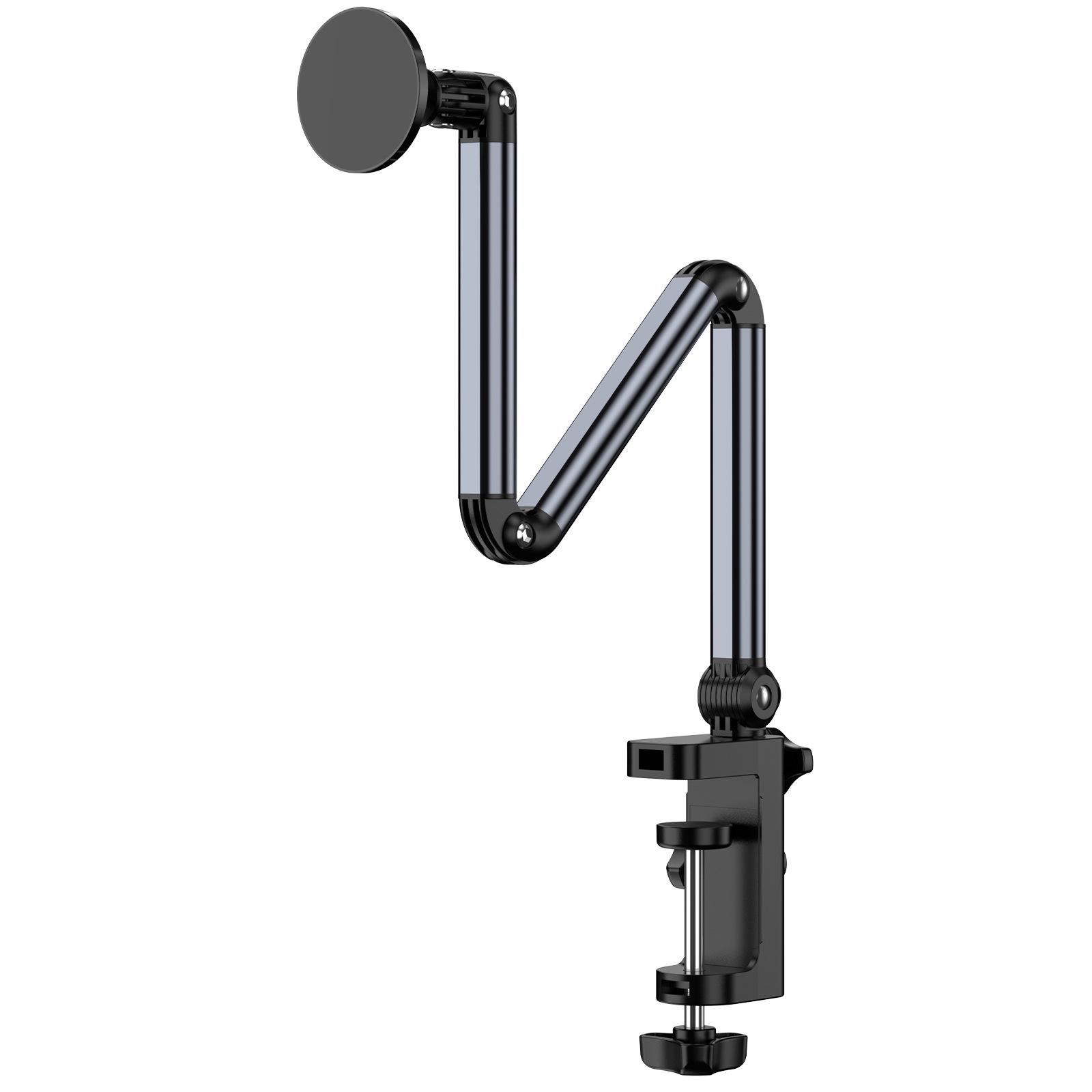 Adjustable 360° Rotating Metal Phone & Tablet Stand for Bedside or Desktop Use