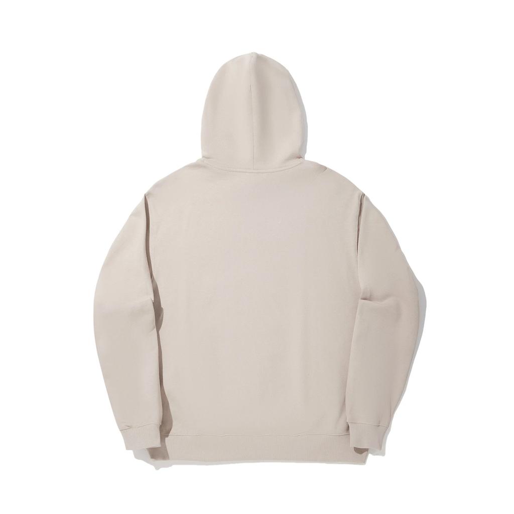 Li Ning Solid Color Hooded Soft Breathable Versatile Loose Sweatshirt Unisex Sweatshirt AWDUJ21-2