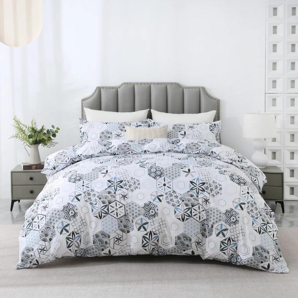 Simple Stripes Duvet Cover Twin Full King Modern Geometric Striped Comforter Cover 2/3pcs Microfiber Reversible Boho Bedding Set