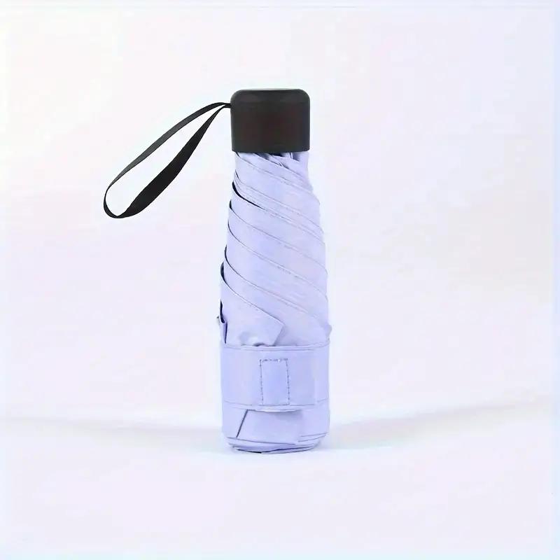 Portable Mini Sun Umbrella Small Pocket Rain UPF50 Travel Umbrella Vinyl Folding Umbrella UV Protection Sun Shade Pocket Parasol