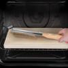 1 Pcs Portable Pizza Oven Long Wood Handle Cleaning Brush Easy Cleaning Hard Bristles Grill Brush For Pizza Oven Grill Cleaning