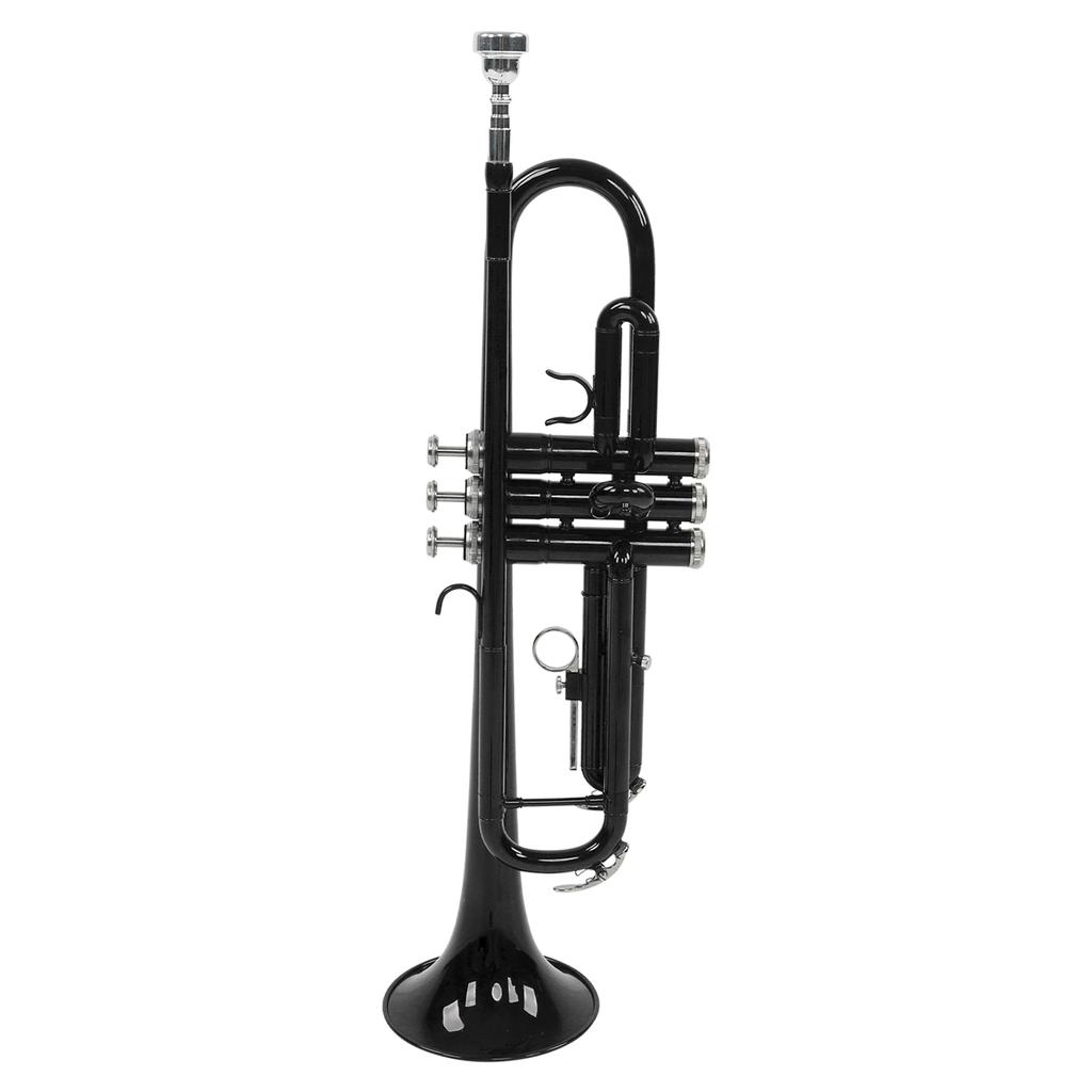 Trumpet Set B Flat Brass Replacement Musical Instrument Accessories with Storage BagBlack
