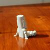 3D Printed Sitting Figure Desk Decoration Creative Toy Sculpture