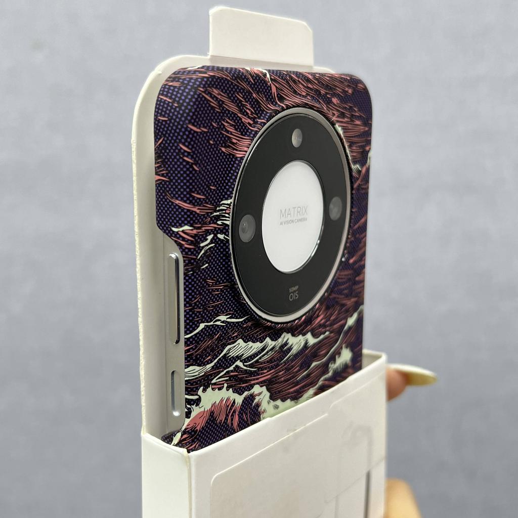 For Honor Magic 8 Lite X9D Case Fashion Wave Pattern Texture Lightweight PC Hard Phone Back Cover Half Pack Non-Slip Bumper