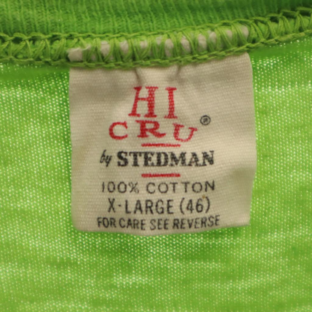 HI CRU by STEDMAN 70er Jahre Made in USA Vintage Rückenaufdruck Kurzarm T-Shirt Herren Gebraucht