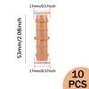 10Pcs 17mm Barbed Fittings ID 1/2" Tubing Pipe Connector Drip Irrigation Drip Lines Coupling Tee Straight Elbow End Waterstopper