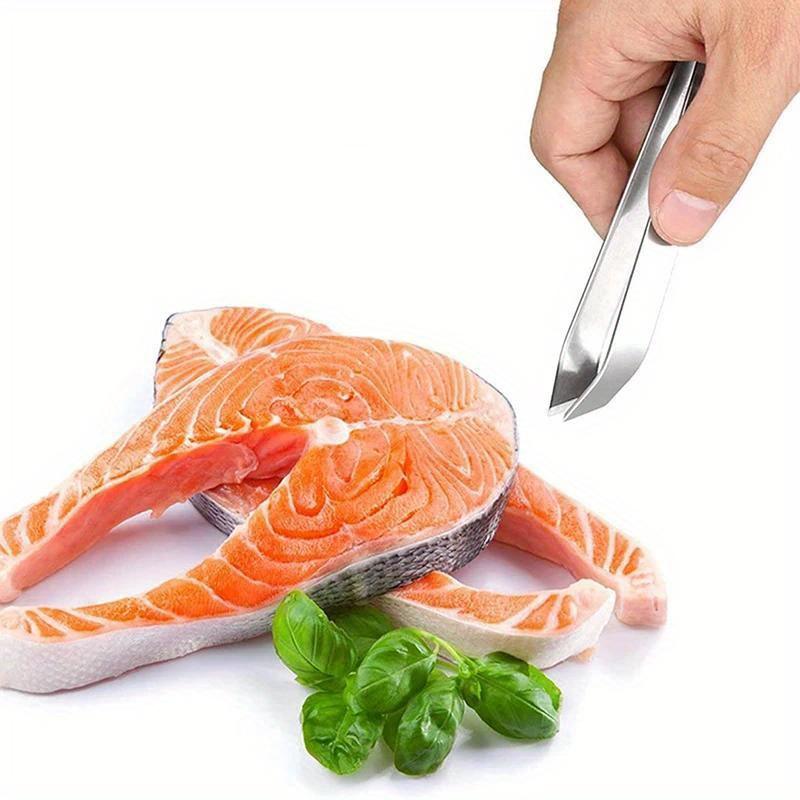 2ks/sada Nerezová ocel Pinzeta na rybí kosti Kleště Kleště na vytrhávání klipů Kleště na vytrhávání rybích kostí Svorka na vytrhávání rybích kostí Kuchyňské pomůcky