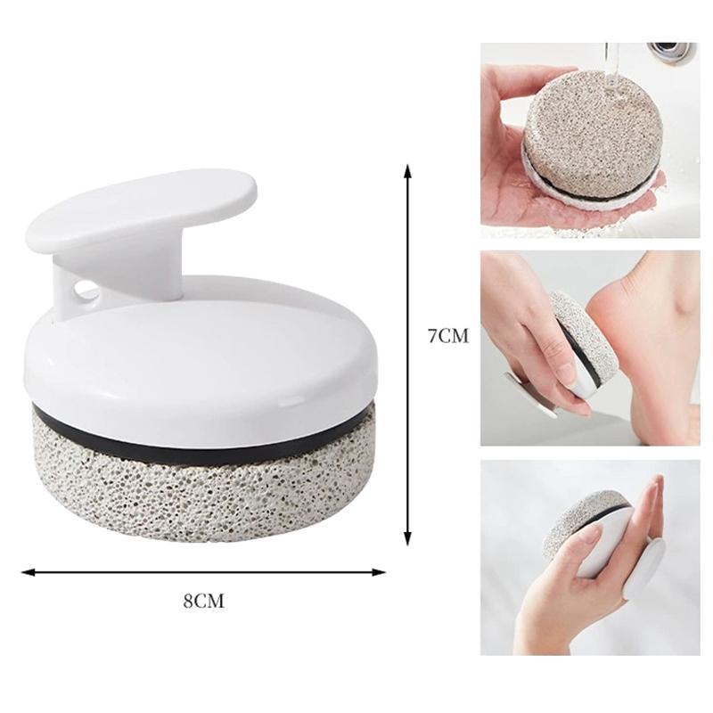 Exfoliating Foot File – Round Volcanic Pumice Stone for Home Use, Designed for Heel and Foot Callus Removal