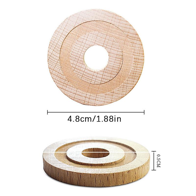 1/2/5Pcs Car Air Freshener Replacement Beech Wood Chips Tablet Car Fragrance Perfume Refill Natural Beech For Essential Oils