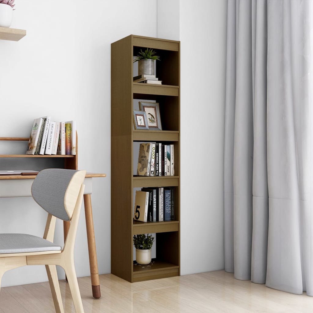 Bookshelf Room Divider 40 x 30 x 167.5 cm Solid Pine Wood