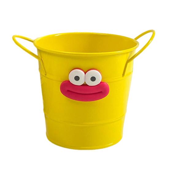 Metal Bucket Pencil Holder Funny Desk Organizer for Office Home Large Capacity Stationery Storage Boxes for Pens Markers Rulers