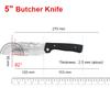 Stainless Steel Kitchen Cleaver Knife G10 Carbon Fiber Handle Multi Folding Butcher Knife For Kitchen Utensils